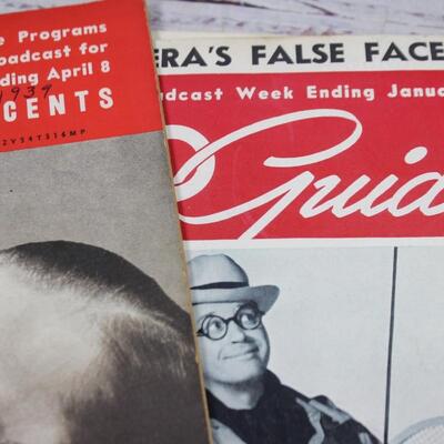 Vintage Lot of Radio Guide Music Magazines