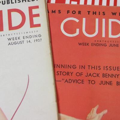 Vintage Lot of Radio Guide Music Magazines