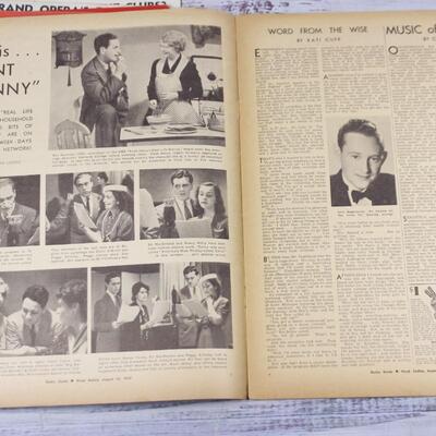 Vintage Lot of Radio Guide Music Magazines