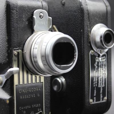 Vintage Pair of Kodak Film Cameras Cine Kodak Magazine 16mm & Cine Kodak 8mm Model 20