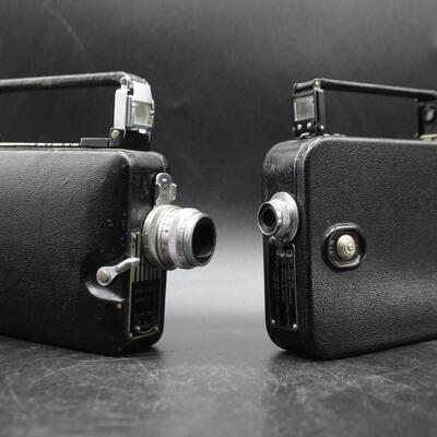 Vintage Pair of Kodak Film Cameras Cine Kodak Magazine 16mm & Cine Kodak 8mm Model 20