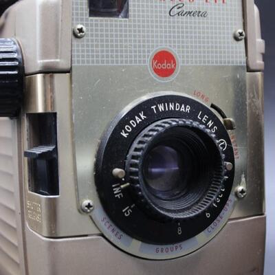 Pair of Vintage Kodak Cameras Brownie Bull's Eye Camera & Brownie Hawkeye Hash Model
