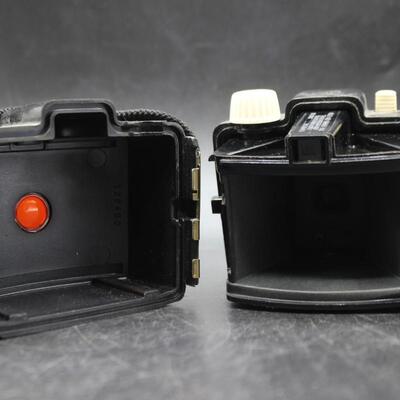 Vintage Lot of Kodak Pocket Travel Cameras Baby Brownie, Brownie 127 Camera Dakon Lens, & Brownie Bullet Camera