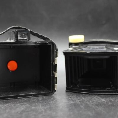 Vintage Lot of Kodak Pocket Travel Cameras Baby Brownie, Brownie 127 Camera Dakon Lens, & Brownie Bullet Camera
