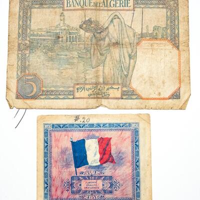 8 - 1940s FRENCH BANK NOTES
