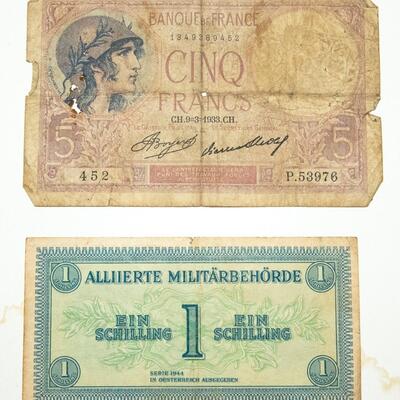 8 - 1940s FRENCH BANK NOTES