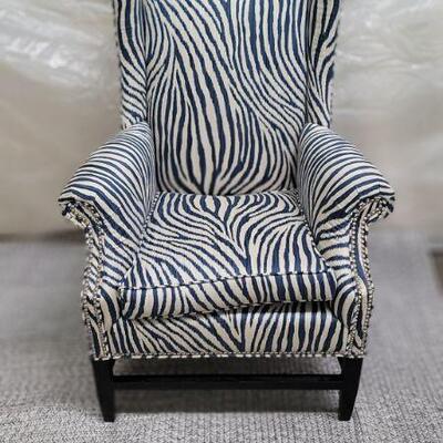 Zebra polished line wing chairs $815 each (pair avail)