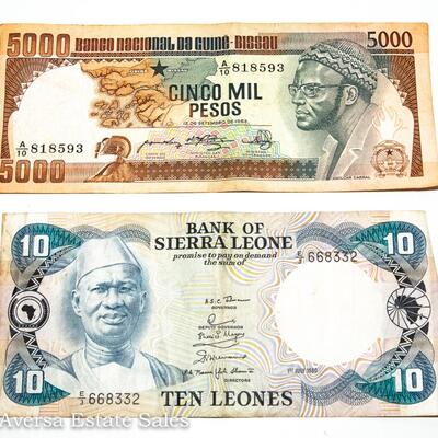 6 - BANK NOTES - VARIOUS COUNTRIES: BISSAU - SIERRA LEONE - MORE