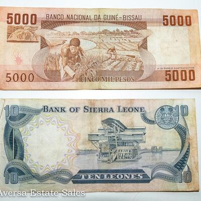 6 - BANK NOTES - VARIOUS COUNTRIES: BISSAU - SIERRA LEONE - MORE