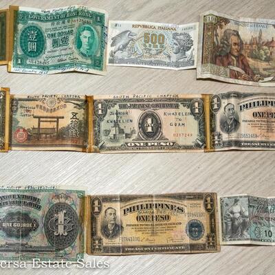 UNUSUAL - 3 TAPED TOGETHER BANK NOTES