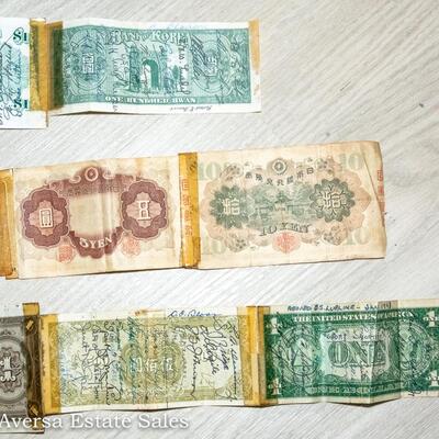 UNUSUAL - 3 TAPED TOGETHER BANK NOTES