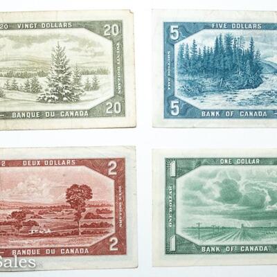4 - CANADIAN DOLLARS - CIRCA 1950s