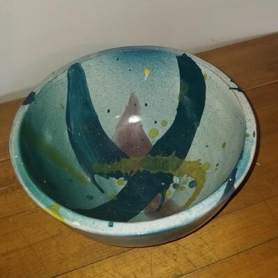 Small vintage hand painted studio bowl