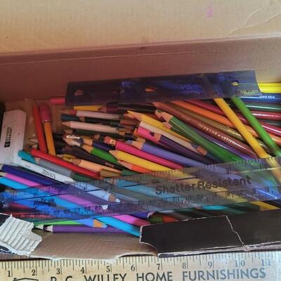 Box of colored pencils
