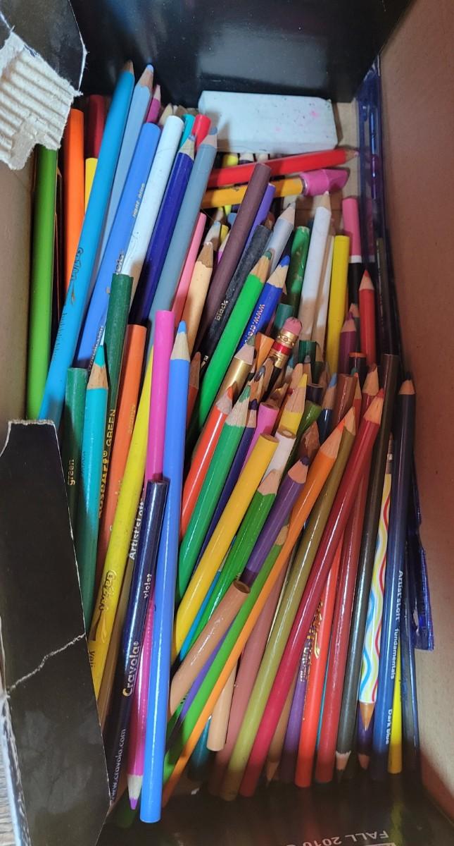 Box of colored pencils