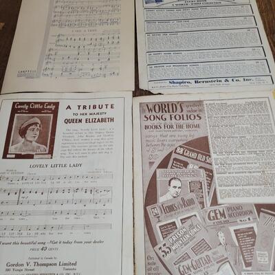 Old music sheets