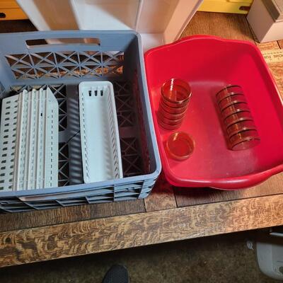 Plastic organizer lot