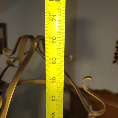 Awesome MCM/vintage Glass & metal  stand