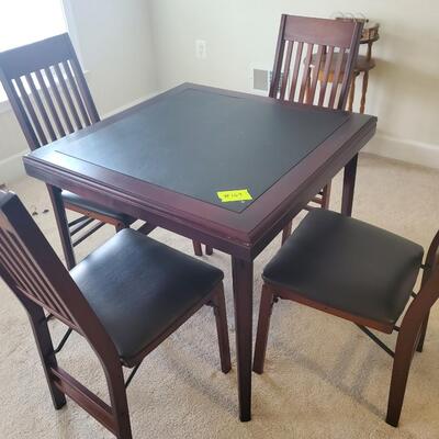 Card table with chairs