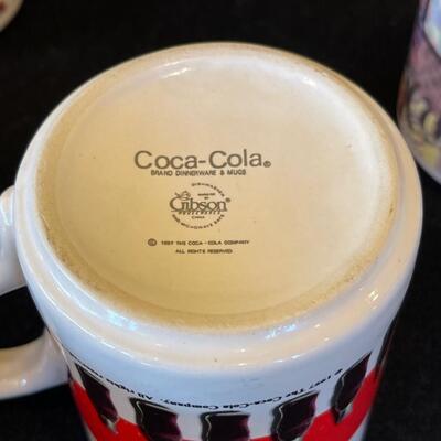 Assortment Of Six (6) Coca-Cola Coffee Mugs