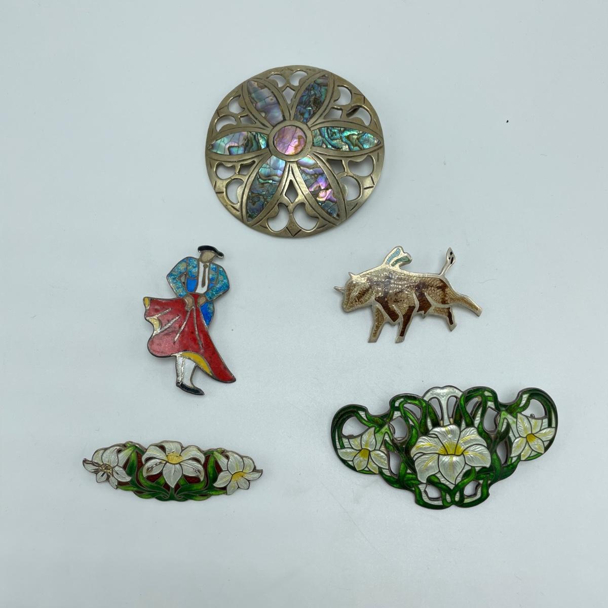 Genuine Cloisonné, Sterling, Mother of Pearl (EKJ)