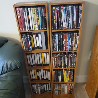 Dvds vhs and stands