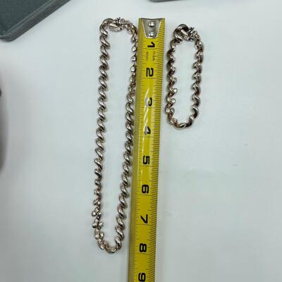 925 Bracelet & Necklace Set (EKJ- SS)