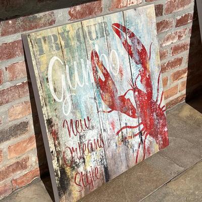New Orleans Style Crab & Crawfish Canvas Prints