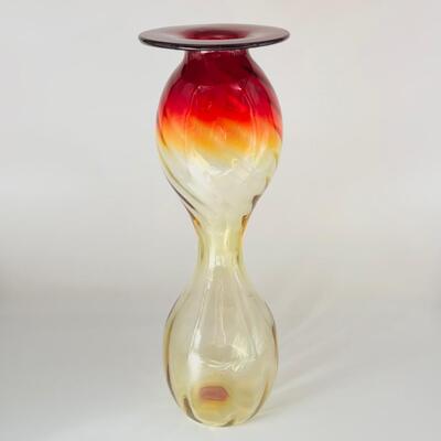 BLENKO ~ Vintage Tall Glass Vase