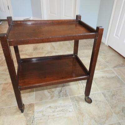 Wood Bar Cart