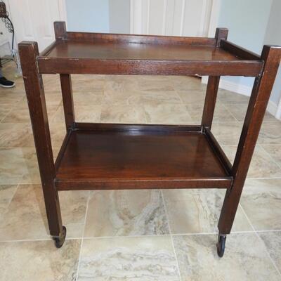 Wood Bar Cart