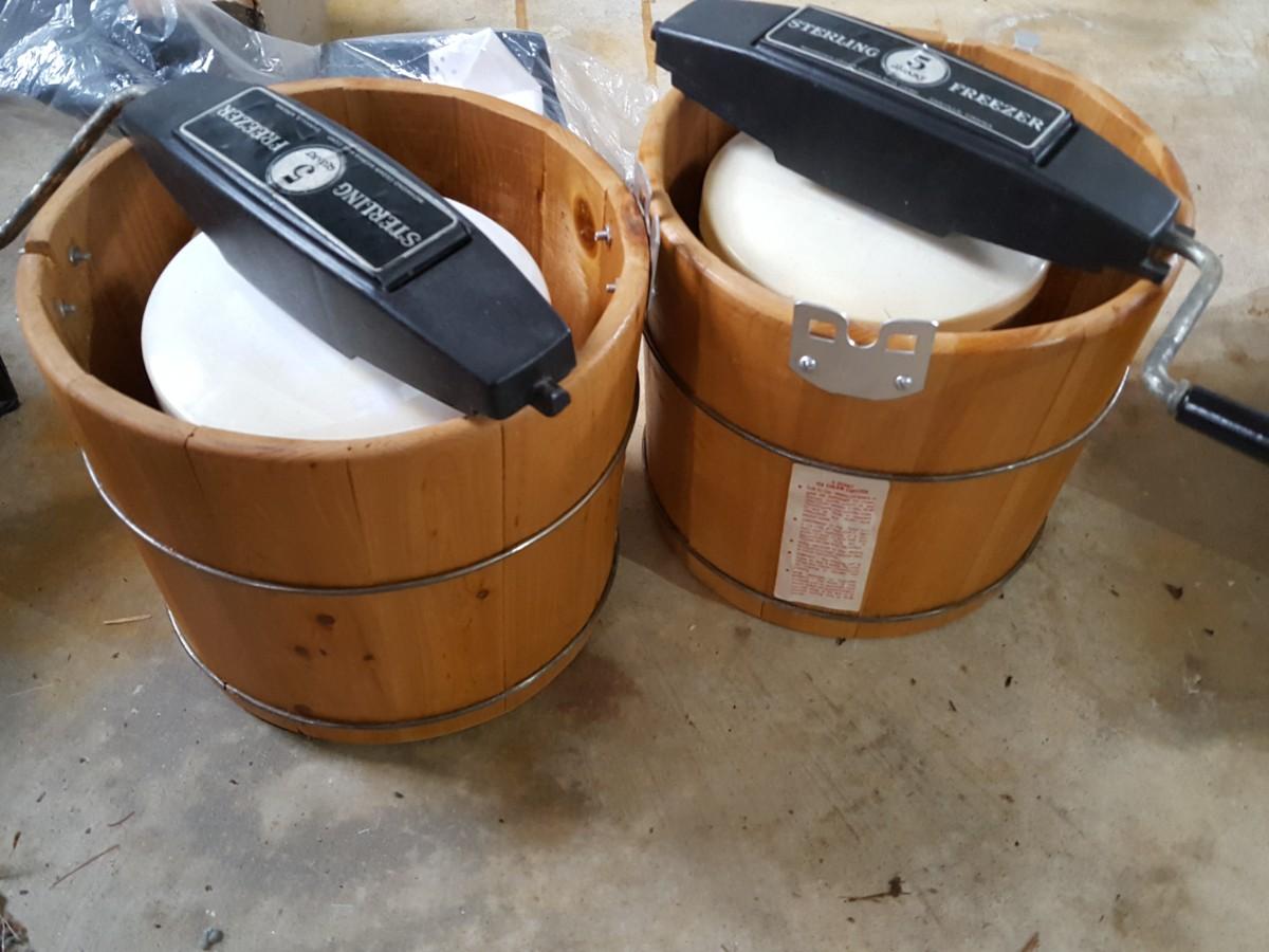 2 Sterling Freezer Ice Cream makers