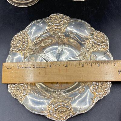 Vintage Antique Sterling Silver Weighted Vase Compote Trinket Dish Bowl
