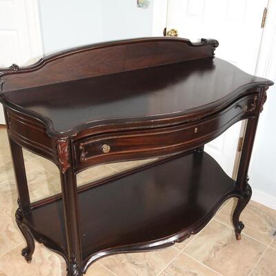 Queen Anne Style Mahogany Console Table