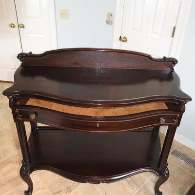 Queen Anne Style Mahogany Console Table