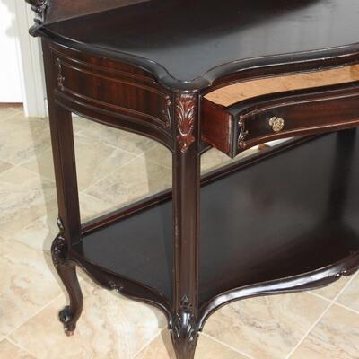 Queen Anne Style Mahogany Console Table