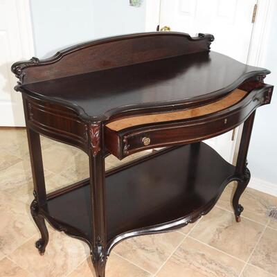 Queen Anne Style Mahogany Console Table