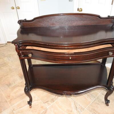 Queen Anne Style Mahogany Console Table