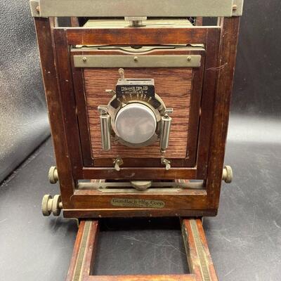 Antique Folding Large Format Accordion Camera Gundlach Mfg. Corp.