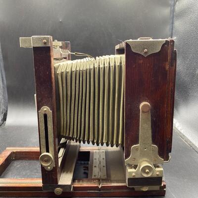 Antique Folding Large Format Accordion Camera Gundlach Mfg. Corp.