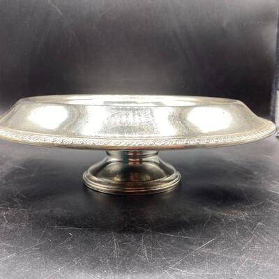 Vintage Antique Sterling Silver Weighted Bottom Rose Bowl Compote Dish