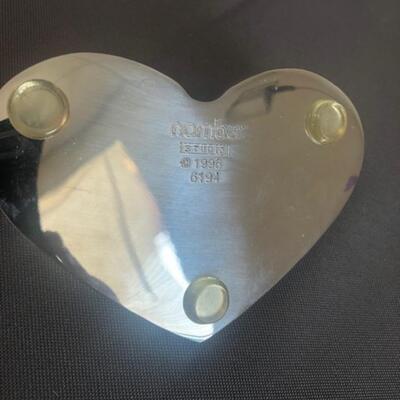 Nambe Slanted Heart Paperweight