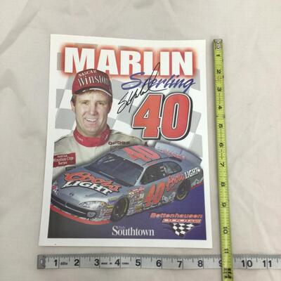 (55) NASCAR | Signed Jeff Gordon and Signed Sterling Marlin photo