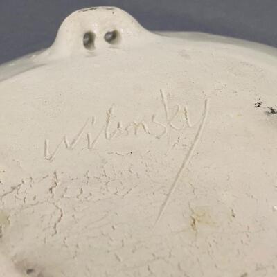 Laura Wilensky Ceramic Studio Art Pottery Bowl Wall Plaque