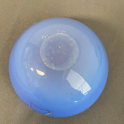 Blue Studio Art Glass Vase