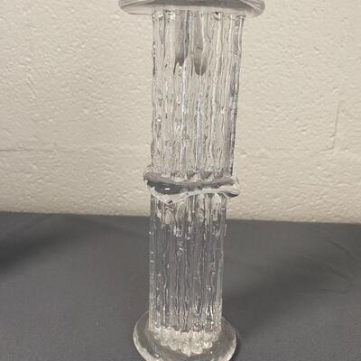 (1) Kosta Boda Rurik Art Glass Candle Holder
