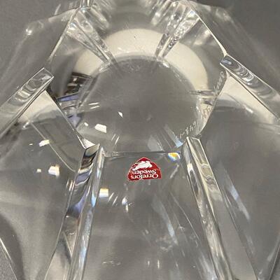 Set of 2 Orrefors Sweden Crystal Bowls