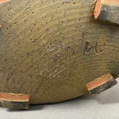 Artist signed Raku Style Teapot