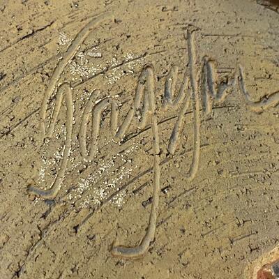 Artist signed Raku Style Teapot