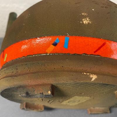 Artist signed Raku Style Teapot